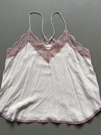 ZGAN ecrukleurige matzijden top Zadig & Voltaire, roze kant, Maat 38/40 (M), Zadig & Voltaire, Overige kleuren, Verzenden