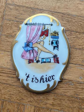 deurlabel voor toilet beschikbaar voor biedingen