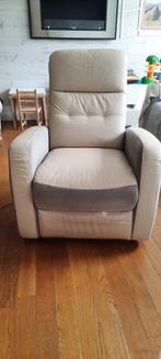 Fauteuil électrique, Huis en Inrichting, Fauteuils, Ophalen, Gebruikt, 75 tot 100 cm, Leer