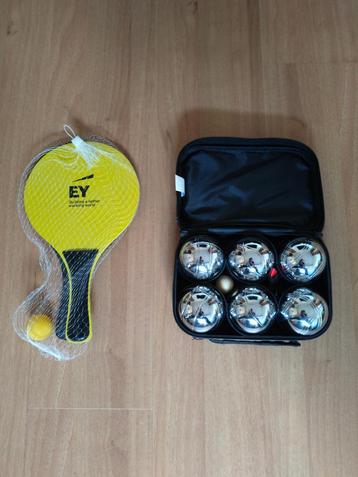 Beachtennis en petanque beschikbaar voor biedingen