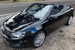 Volkswagen EOS Cabrio TDI 2.0 BlueMotion (04/2011), Auto's, Voorwielaandrijving, Lederen bekleding, Zwart, 4 cilinders