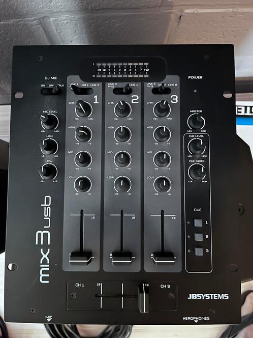 Mengpaneel JBsystems mix 3 usb, Muziek en Instrumenten, Mengpanelen, Zo goed als nieuw, Minder dan 5 kanalen, Microfooningang