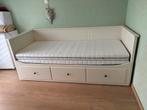 Ikea Hemnes bedbank met 3 lades., Ophalen, Zo goed als nieuw, Tweepersoons