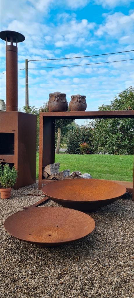 Vuurschaal in cortenstaal, Tuin en Terras, Vuurschalen, Ophalen