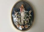 Artilux lijst kader ovaal Maria Jezus bloemen  bol gla, Antiek en Kunst, Ophalen of Verzenden