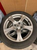 4 winterbanden op velg 215/55 R17 4x108, Auto-onderdelen, Banden en Velgen, Ophalen, Velg(en), 17 inch, Winterbanden