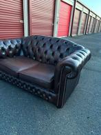 Chesterfield 2-zitsbank, 150 tot 200 cm, Driepersoons, Leer, Ophalen of Verzenden