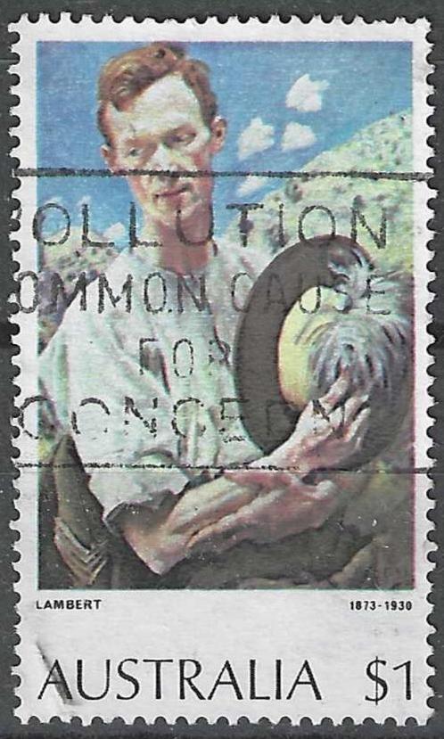 Australie 1974 - Yvert 531 - Schilderijen (ST), Timbres & Monnaies, Timbres | Océanie, Affranchi, Envoi