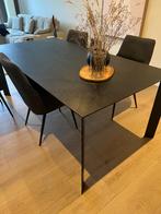 Eettafel  en 4 stoelen, Huis en Inrichting, Tafels | Eettafels, Ophalen, 100 tot 150 cm, Zo goed als nieuw, 150 tot 200 cm