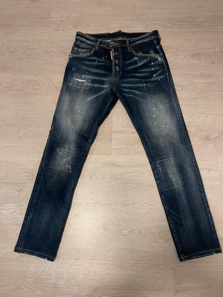 Dsquared2 jeansbroek, Kleding | Heren, Spijkerbroeken en Jeans, Zo goed als nieuw, W32 (confectie 46) of kleiner, Blauw, Ophalen of Verzenden