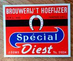 bieretiket "Spécial Diest" - Brij t Hoefijzer - J Ooms Diest, Verzamelen, Ophalen of Verzenden, Nieuw