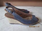 Sandales à talons compensés « TAMARIS » P : 40, Tamaris, Blauw, Zo goed als nieuw, Sandalen of Muiltjes