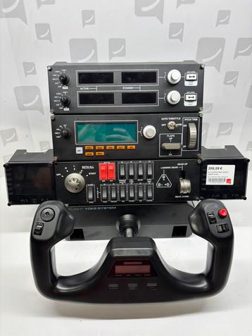 Set compleet flight system logitech yoke, Enlèvement, Utilisé, Logitech