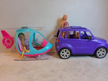 Barbie jeep en helicopter beschikbaar voor biedingen