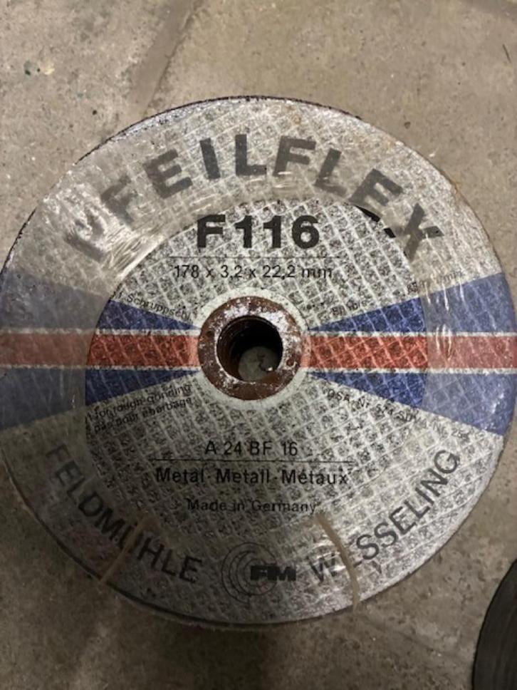 Pfeilflex F116 IJzer doorslijpschijf, Doe-het-zelf en Bouw, Metalen, Nieuw, IJzer, Ophalen