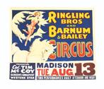 1935 Ringling Bros and Barnum & Bailey Circus Poster, Reclame, Gebruikt, A1 t/m A3, Ophalen