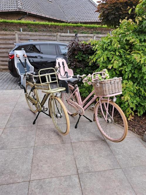Retrofietsen met kinderstoel, Fietsen en Brommers, Fietsen | Oldtimers, 47 tot 51 cm, Jaren '60 of nieuwer, Ophalen