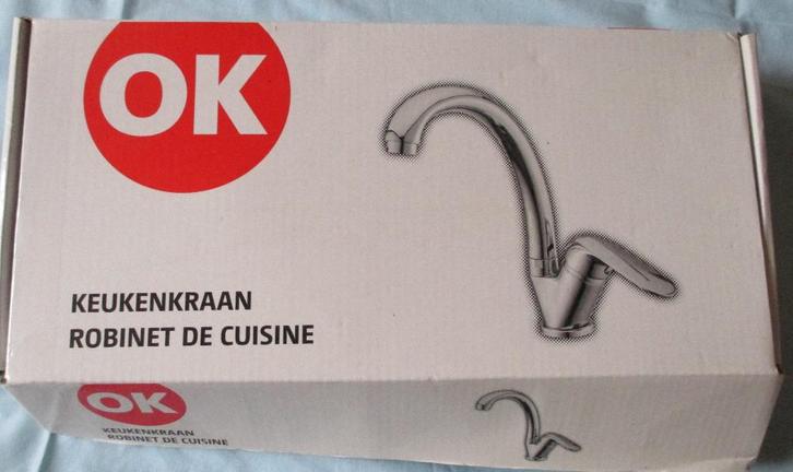 Nieuwe keuken kraan, nog in verpakking, Doe-het-zelf en Bouw, Sanitair, Nieuw, Kraan, Chroom, Ophalen of Verzenden