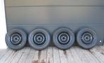 Winterbanden op stalen velg, Ophalen, Gebruikt, 15 inch, Banden en Velgen