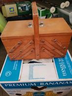 Vintage naaikoffer, Huis en Inrichting, Woonaccessoires | Kisten, Ophalen, Zo goed als nieuw
