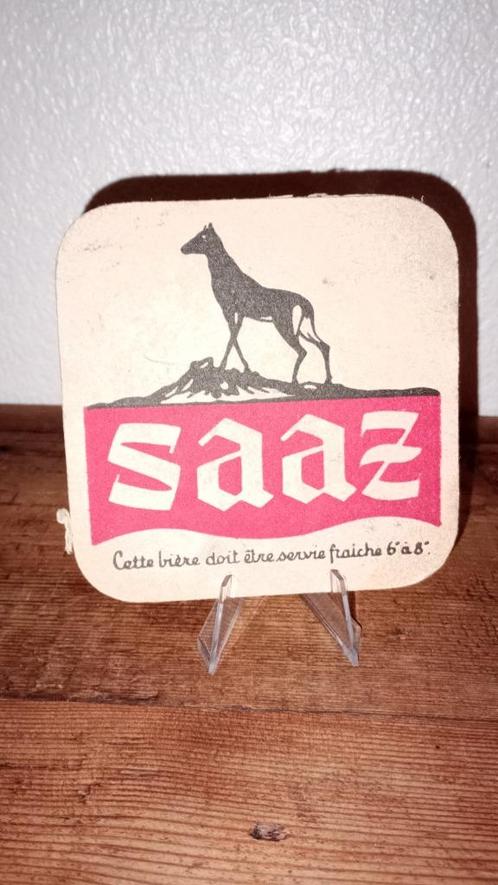 Brouwerij Saaz Old Beer Saucer, Verzamelen, Biermerken, Gebruikt, Viltje(s), Overige merken, Ophalen of Verzenden