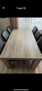 Eettafel met stoelen, Ophalen