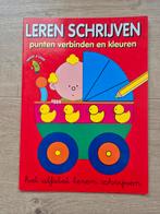 Leren schrijven, punten verbinden en kleuren, Boeken, Ophalen of Verzenden, Nieuw