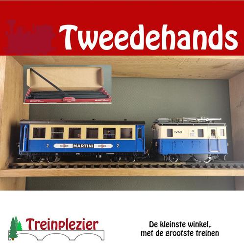LGB 2146, 3164 G set tandrad locomotief met Personen rijtuig, Hobby en Vrije tijd, Modeltreinen | Overige schalen, Zo goed als nieuw