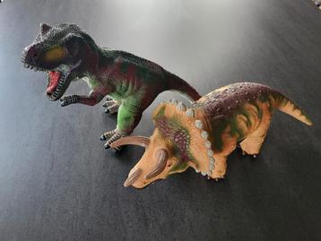 2 dino's met geluid dinosaurus  beschikbaar voor biedingen