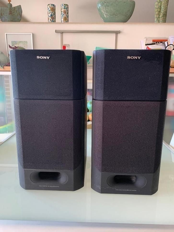 Musique/Enceintes, Audio, Tv en Foto, Luidsprekerboxen, Gebruikt, Front, Rear of Stereo speakers, 60 tot 120 watt, Sony, Ophalen