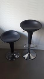 Diverse BOMBO MAGIS barkrukken(antraciet/wit&grijs metallic), Ophalen, 5 krukken of meer, 60 tot 90 cm, Zo goed als nieuw