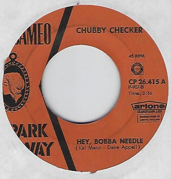 Chubby Checker – Hey, Bobba Needle, Cd's en Dvd's, Vinyl Singles, Gebruikt, Single, Pop, 7 inch, Ophalen of Verzenden