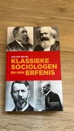 Klassieke sociologen en hun erfenis- Walter Weyns, Boeken, Ophalen of Verzenden, Nieuw, Lannoo Campus