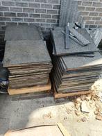 Graniet zwarte tegels. Basalt 50x50x2, Comme neuf, Granit, Enlèvement ou Envoi