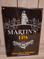 Emaillebord Martin's Ipa bier, Verzamelen, Ophalen of Verzenden, Nieuw, Reclamebord, Plaat of Schild, Overige merken
