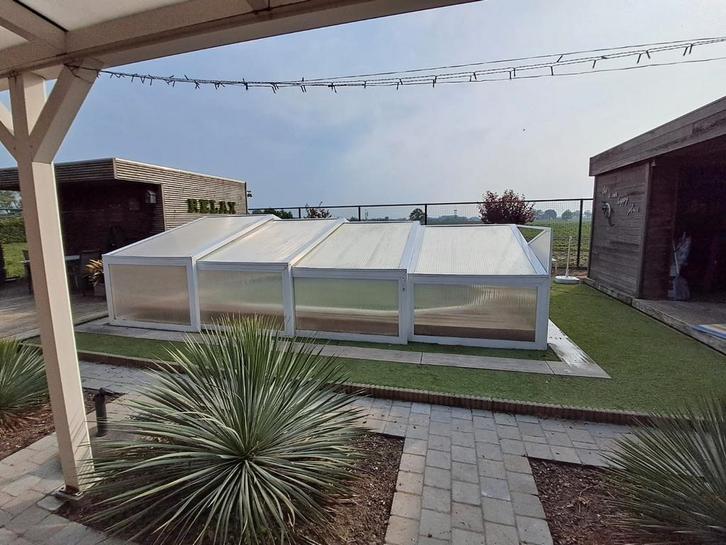 Zwembad overkapping in aluminium, Tuin en Terras, Overkappingen, Ophalen