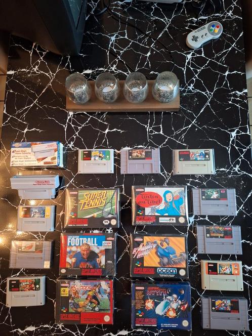 Super Nintendo-games in een doos! Ghouls'n Ghosts, Yoshi's.., Games en Spelcomputers, Games | Nintendo Super NES, Zo goed als nieuw
