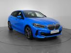 BMW 116d M pakket bouwjaar 2021, Auto's, 1 Reeks, Euro 6, Blauw, Leder en Stof