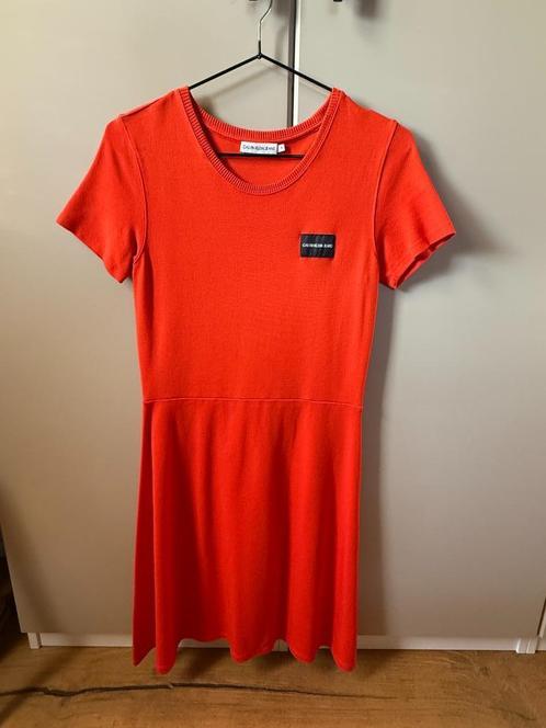 Calvin Klein jurk – t/m zondag beschikbaar, daarna offline!, Kleding | Dames, Jurken, Zo goed als nieuw, Rood, Onder de knie, Ophalen of Verzenden