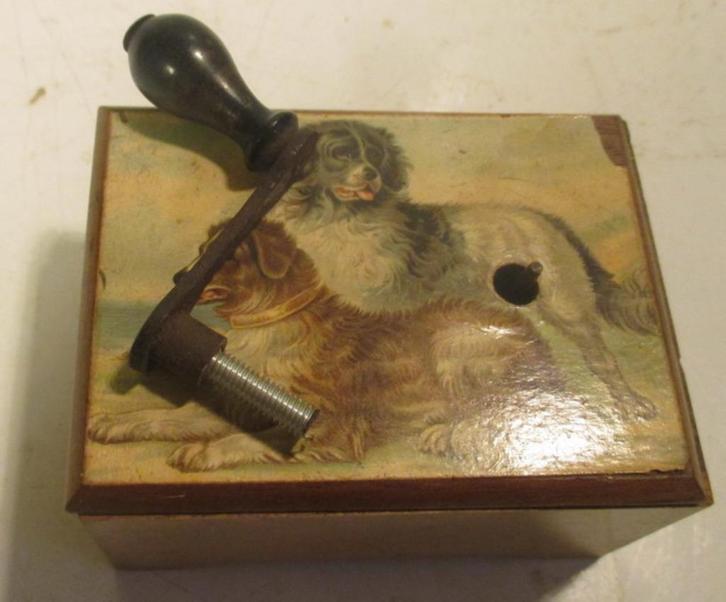 antiek speeldoosje muziekdoosje met honden te restaureren, Antiek en Kunst, Antiek | Speelgoed, Verzenden