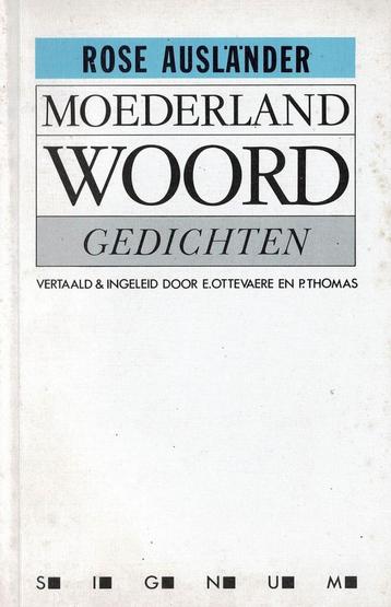 Moederland Woord - Rose Auslander beschikbaar voor biedingen