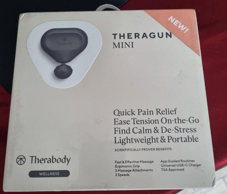 Therabody mini theragun nieuw, Sports & Fitness, Produits de massage, Neuf, Appareil, Envoi