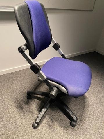 Bureaustoel, Ophalen, Gebruikt, Blauw, Bureaustoel
