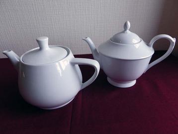 Set van 2 Porseleinen Theepotten: €10/stuk, Enlèvement, Comme neuf, Porcelaine