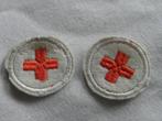 2 insignes Rode Kruis, Verzamelen, Militaria | Algemeen, Embleem of Badge, Overige soorten, Ophalen of Verzenden