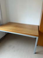 Table en hêtre avec pieds en métal, 100 à 150 cm, Rectangulaire, 75 cm ou plus, Autres essences de bois