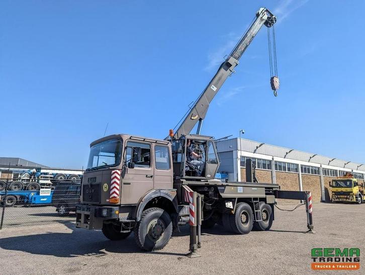 Other OAF 32.281  6x6 - WSK - Palfinger PK30000T - Naafreduc, Auto's, Vrachtwagens, Trekhaak, Handgeschakeld
