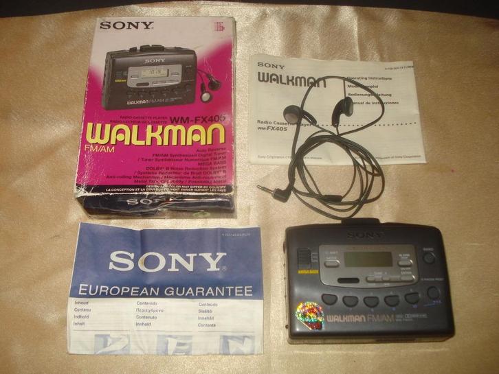 SONY Walkman Radio-K7 WM-FX405 Vintage avec Boîte, Audio, Tv en Foto, Walkmans, Discmans en Minidiscspelers, Walkman, Ophalen of Verzenden