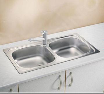 Alveus Basic 70 dubbel spoelbak beschikbaar voor biedingen