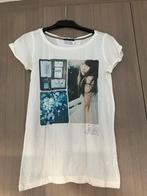 T-shirtje in lichte stof met print I am, Enlèvement